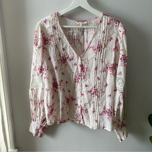 LoveShackFancy Merida Blouse Magenta Light - Picture 3 of 8